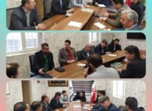 نشست پیگیری وضعیت زمین های موقوفه نصیرآباد در دفتر شورای اسلامی باغستان